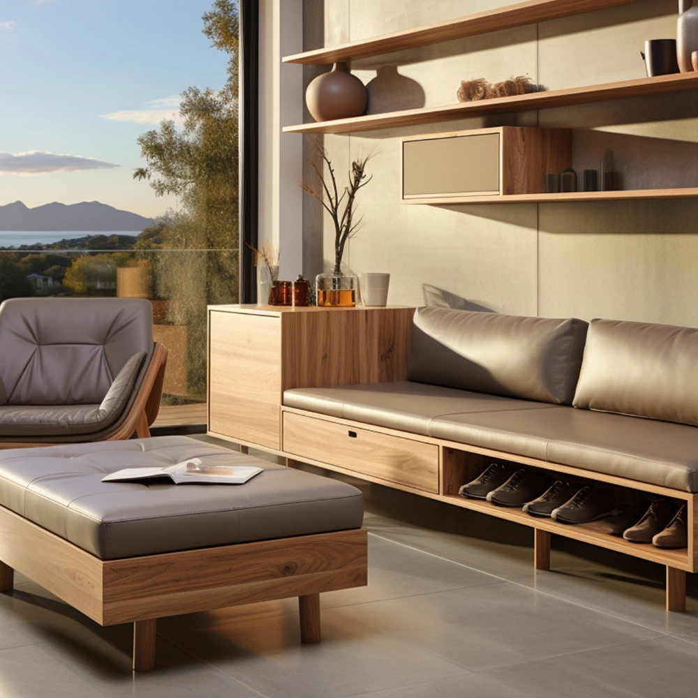 Hospitality furniture detail for hotel guestrooms